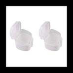 Bueattuh 2x Beyaz Takma Tavuk Kılıfı Süzgeçli Takma Tavuk Kupası Takma Banyo Kutusu Yanlış Diş Saklama Kutusu Sepet Net Tutucu (Yurt Dışından) - Renkli - 1 Adet