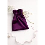 Buemshop Amethyst Mini Kese 10x15 cm | Kadife Hediye & Takı Kesesi – Mor Şık Sunum