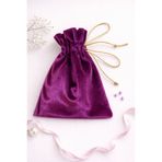 Buemshop Amora Mini Kese 10x15 cm | Kadife Hediye & Takı Kesesi – Mor Şık Sunum