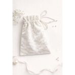 Buemshop Moonveil Mini Kese 10x15 cm | Beyaz Kadife Hediye & Takı Kesesi