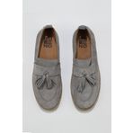 Bueno Shoes 01MS12702 Gri Açık Süet Erkek Espadril Ayakkabı