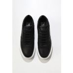 Bueno Shoes 01MU10405 Siyah Flotter Deri Erkek Spor Ayakkabı
