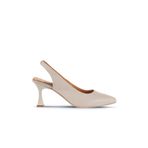 Bueno Shoes 01WA1400 Gri Deri Kadın Topuklu Ayakkabı