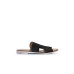 Bueno Shoes 01WA3012 Siyah Alf Süet Kadın Düz Terlik
