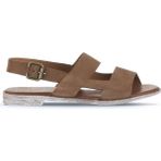 Bueno Shoes 01WA3017 Taba Alf Süet Kadın Düz Sandalet