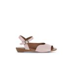 Bueno Shoes 01WA4402 Gül Kurusu Deri Düz Kadın Sandalet