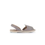 Bueno Shoes 01WA7201 Gri Koyu Alf Süet Kadın Düz Sandalet