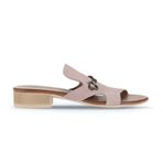 Bueno Shoes 01WA7304 Pudra Alf Süet Kadın Topuklu Terlik