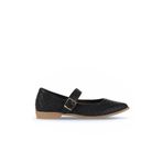 Bueno Shoes 01WA9201 Siyah Deri Kadın Babet