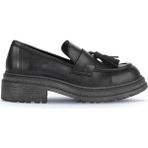 Bueno Shoes 01WD2109 Siyah Deri Kadın Klasik Ayakkabı