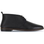 Bueno Shoes 01WD3500 Siyah Deri Kadın Düz Bot