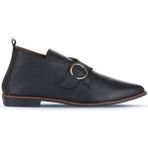 Bueno Shoes 01WD3703 Siyah Deri Kadın Düz Bot