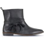 Bueno Shoes 01WD3714 Siyah Deri Kadın Düz Bot