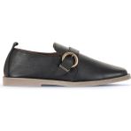 Bueno Shoes 01WD4202 Siyah Deri Kadın Klasik Ayakkabı