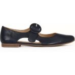 Bueno Shoes 01WE2900 Lacivert Deri Kadın Düz Ayakkabı