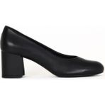 Bueno Shoes 01WE5700 Siyah Deri Kadın Topuklu Ayakkabı