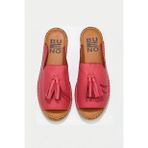 Bueno Shoes 01WJ0311 Fuşya Deri Kadın Espadril Terlik