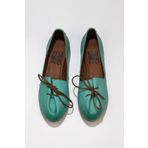 Bueno Shoes 01wl1237 Yeşil Nil Deri Kadın Düz Sandalet