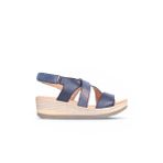 Bueno Shoes 01wl3306 Taba Deri Kadın Dolgu Topuk Sandalet