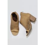 Bueno Shoes 01wl3700 Vizon Bej Deri Kadın Topuklu Ayakkabı
