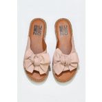 Bueno Shoes 01WL4605 Pembe Deri Kadın Espadril Terlik