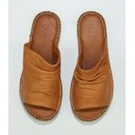 Bueno Shoes 01WL4617 Taba Deri Kadın Espadril Terlik