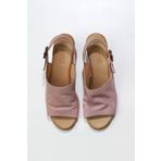 Bueno Shoes 01WN1513 Gül Kurusu Deri Kadın Topuklu Sandalet