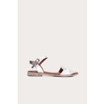 Bueno Shoes 01WN5022 Beyaz Deri Kadın Düz Sandalet