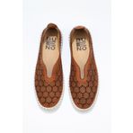 Bueno Shoes 01wn9605 Taba Açık Flotter Deri Kadın Babet
