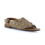 Bueno Shoes 01WQ0506 Yeşil Deri Kadın Sandalet