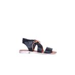 Bueno Shoes 01wq2000 Siyah Deri Düz Kadın Sandalet
