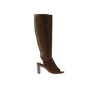 Bueno Shoes 01wq4212 Vizon Süet Kadın Topuklu Çizme