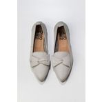 Bueno Shoes 01WR3117 Gri Deri Kadın Düz Babet