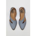 Bueno Shoes 01WS2311 Mavi Deri Kadın Düz Sandalet