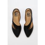 Bueno Shoes 01WS2311 Siyah Deri Düz Kadın Sandalet