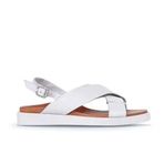 Bueno Shoes 01WS2801 Ekru Deri Kadın Düz Sandalet