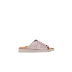 Bueno Shoes 01WS2809 Gri Deri Kadın Parmak Arası Terlik