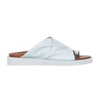 Bueno Shoes 01WS2809 Turkuaz Deri Parmak Arası Kadın Terlik