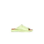 Bueno Shoes 01WS2809 Yeşil Deri Kadın Parmak Arası Terlik