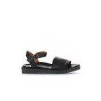 Bueno Shoes 01WS2812 Siyah Deri Kadın Düz Sandalet