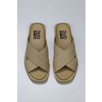 Bueno Shoes 01ws2817 Sarı Deri Düz Kadın Terlik