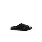 Bueno Shoes 01ws2817 Siyah Deri Düz Kadın Terlik