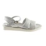 Bueno Shoes 01WS2824 Beyaz Kırık Deri Kadın Sandalet