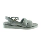 Bueno Shoes 01WS2824 Turkuaz Deri Kadın Düz Sandalet