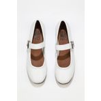 Bueno Shoes 01WS4409 Beyaz Deri Kadın Düz Babet