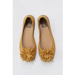 Bueno Shoes 01WS4807 Sarı Deri Kadın Babet