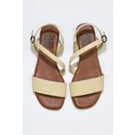 Bueno Shoes 01ws6012 Sarı Deri Kadın Sandalet
