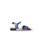 Bueno Shoes 01WS6106 Lacivert Deri Kadın Sandalet