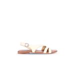 Bueno Shoes 01WS6902 Vizon Deri Kadın Düz Sandalet
