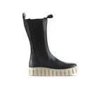 Bueno Shoes 01WT3410 Siyah Deri Kadın Dolgu Topuklu Bot